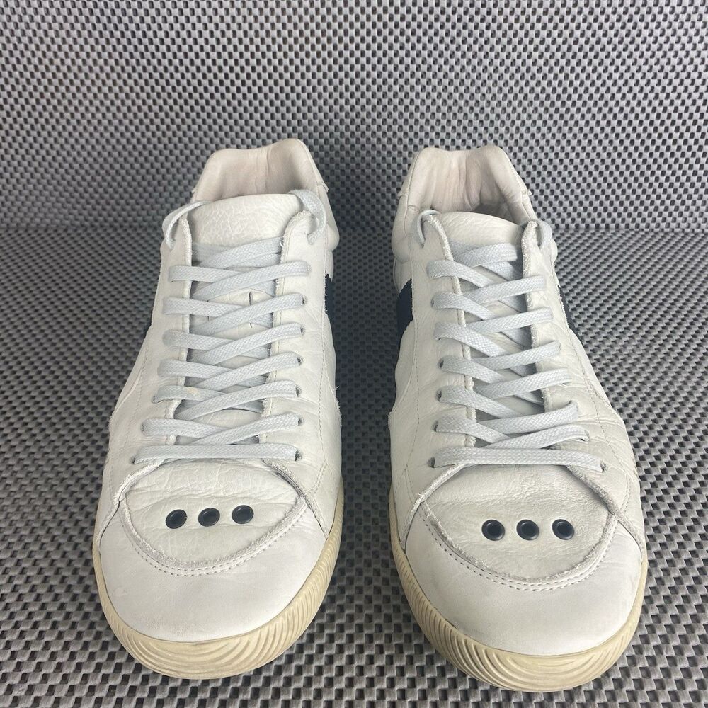 Osklen Riva Lona Sneakers Mens 12 White Leather Lace Up Low Top Casual - Picture 6 of 14